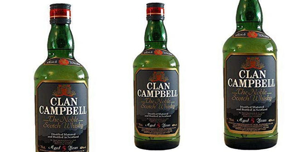 Whisky de mezcla Clan Campbell de 1000 ml barato en Amazon