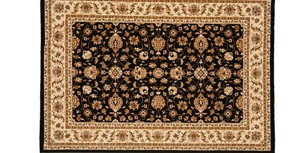 Alfombra acrílica Bellagio negro de 60x110 cm barata en Leroy Merlin