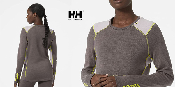 Camiseta térmica Helly Hansen W LIFA Merino Midweight para mujer barata en Amazon