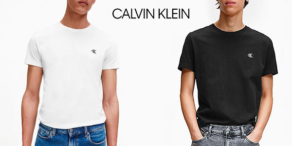 Chollo Camiseta Calvin Klein Slim 80926 de algodón orgánico para hombre