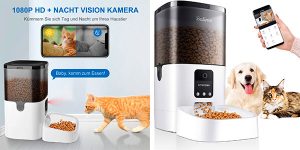 Chollo Comedero inteligente Balimo para mascotas de 4 litros con cámara FHD