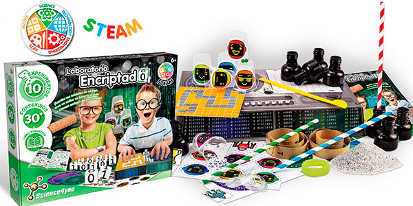 Chollo Juego educativo Laboratorio encriptado de Science4you 