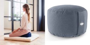Cojín de meditacion Lotus Zafu para yoga barato en Amazon