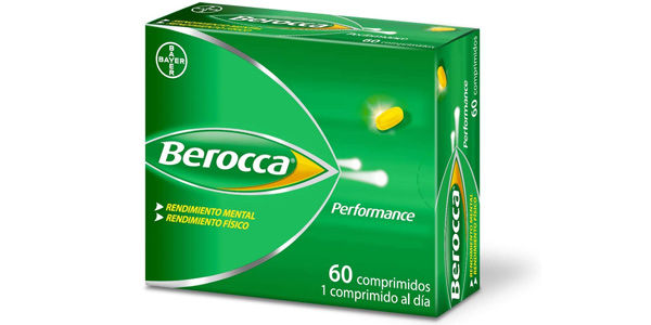 Envase x60 Comprimidos de vitaminas y minerales sin cafeína Berocca Performance barato en Amazon