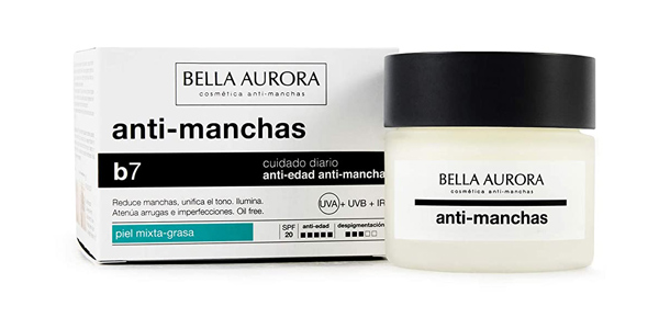 Crema facial anti manchas Bella Aurora B7 SPF 20 50 ml barata en Amazon