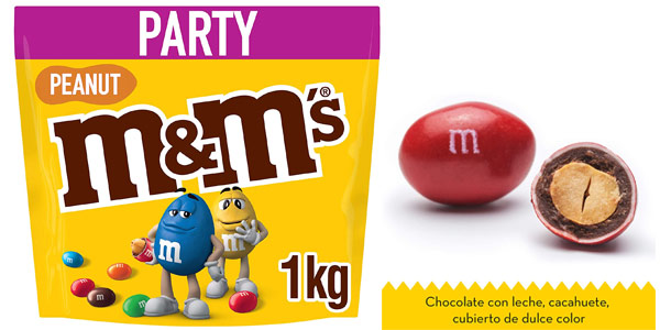 Envase M&Ms Party Peanuts de 1kg barato en Amazon