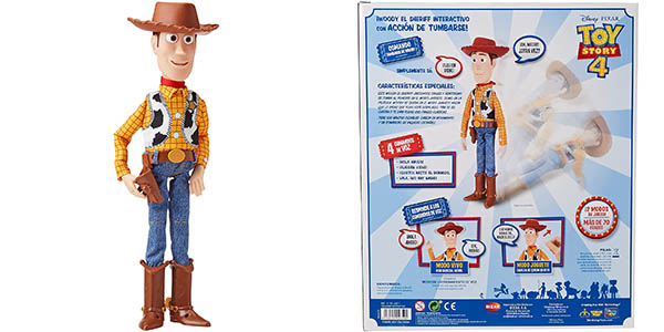 Figura de 40 cm Woody de Toy Story interactivo con voz