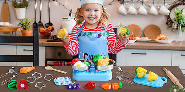 Set de cocina Lenbest de 32 piezas para niños