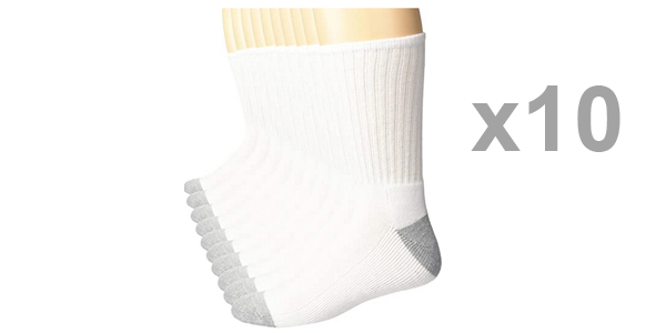 Pack x10 pares de calcetines Amazon Essentials para hombre barato en Amazon