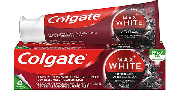 Pack x12 Pasta de dientes Colgate Max White Carbon