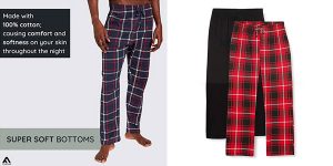 Pack x2 Pantalones de pijama FM London para hombre baratos en Amazon