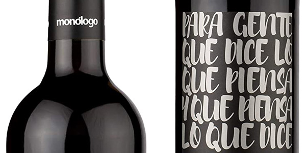 Pack x6 Vino tinto Monólogo Crianza d.o.ca Rioja de 750 ml chollo en Amazon