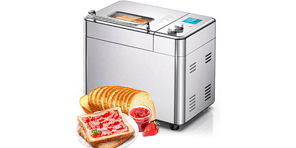 Máquina de pan hecha en casa Livoo DOP218 3 grados de cocción de la corteza 12 programas 