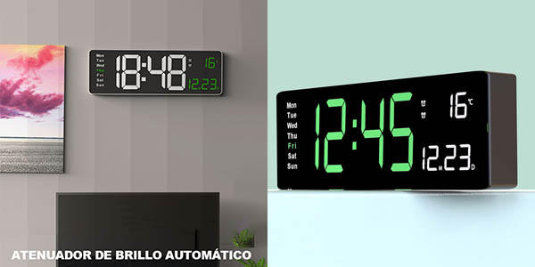Reloj despertador digital Aierwill con termómetro