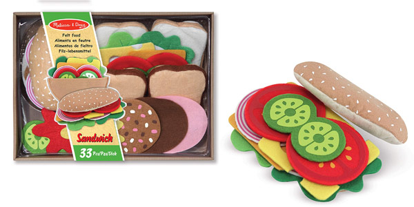 Set x33 piezas Sándwiches de fieltro Melissa & Doug barato en Amazon