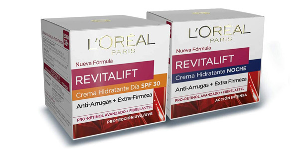 Set de crema de día anti-edad + crema de noche L'Oréal Paris Revitalift barato en Amazon