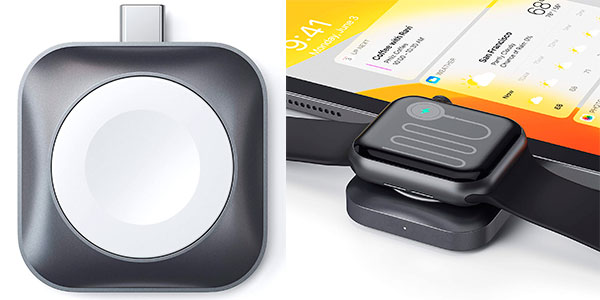 Soporte cargador magnético Satechi USB-C para Apple Watch barato