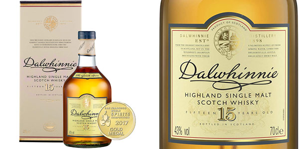 Whisky de malta escocés Dalwhinnie 15 años de 700 ml barato en Amazon