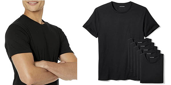 Amazon Essentials camisetas cuello redondo baratas