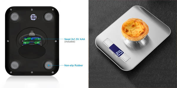 Báscula digital para cocina hasta 10 kilos