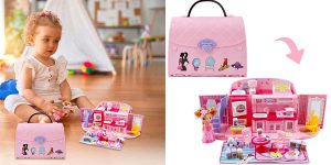 Bolso de mano 2-en-1 deAo con casita de muñecas incorporada barato en Amazon