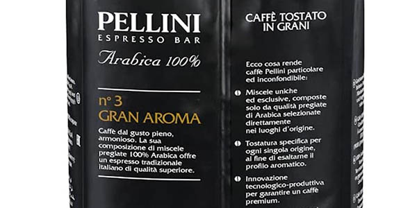 Café en grano Pellini Espresso Bar Nº 3 Gran Aroma de 1 kg