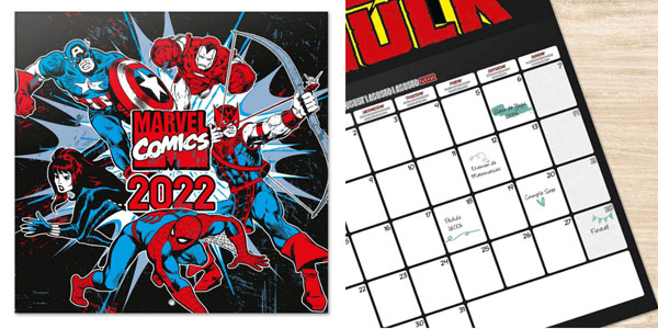 Calendario Marvel Comics barato