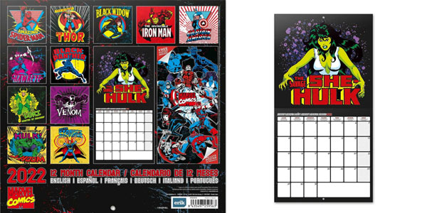 Calendario Marvel Comics en oferta