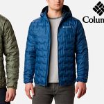 Chaqueta de plumón Columbia Delta Ridge con capucha para hombre barata