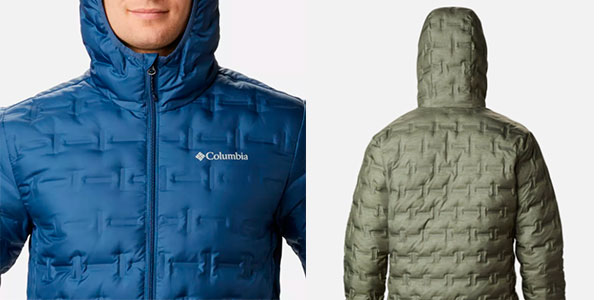 ▷ Chollo Chaqueta de plumón Columbia Delta Ridge con capucha para hombre  por sólo 109,98€ con envío gratis (-30%)