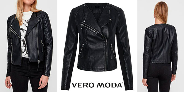 Chollo Chaqueta Vero Moda con efecto cuero para mujer