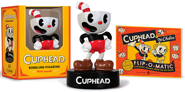 Chollo Figura Cuphead con sonido + Mini libro