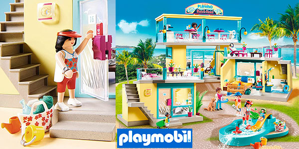 Chollo Set Beach Hotel de Playmobil con 6 figuras