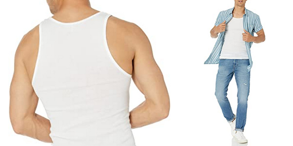 Pack x6 camisetas de tirantes de algodón Amazon Essentials para hombre chollo en Amazon