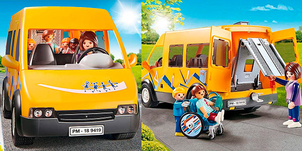 Set Autobús Escolar de Playmobil con 5 figuras barato