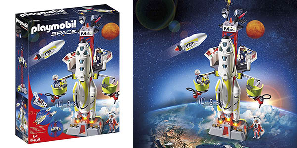 Circular para castigar flaco ▷ Chollo Playmobil Space Cohete con plataforma de lanzamiento por sólo  39,32€ con envío gratis (-39%)