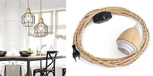 Arturesthome cable lámpara chollo