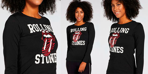 Chollo Camiseta de manga larga Rolling Stones para mujer