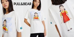 Chollazo Camiseta Pull and Bear El juego del calamar para mujer