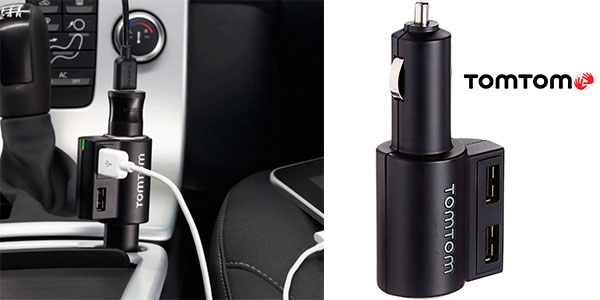 Chollo Multicargador de alta velocidad TomTom de 12 V