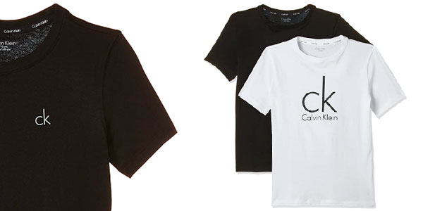 Chollo Pack x2 Camisetas Calvin Klein Modern para niños