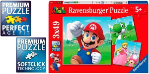 Chollo Pack de 3 puzles de Super Mario Bros de 49 piezas de Ravensburger
