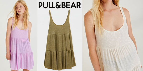 Chollo Vestido corto de tirantes Pull & Bear para mujer en varios modelos
