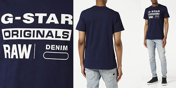 G-Star Raw Graphic camiseta algodón hombre barata