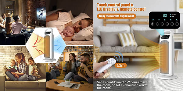 Lufea calefactor eléctrico potente oferta