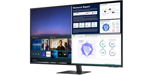 Monitor Smart TV Samsung M7 LS43AM702UUXEN UHD 4K de 43'' barato en Amazon