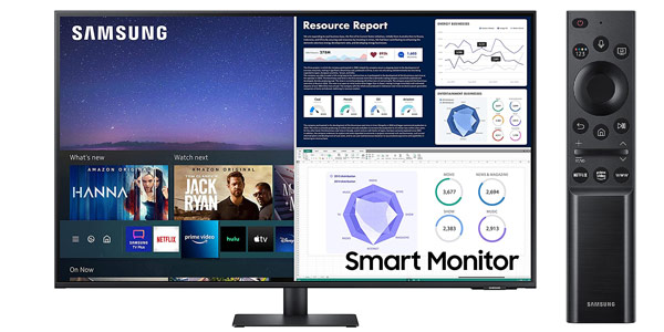 Monitor Smart TV Samsung M7 LS43AM702UUXEN UHD 4K de 43'' chollo en Amazon