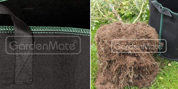 Pack de 3 Sacas de cultivo GardenMate de 30L en tela no tejida para plantas chollo en Amazon