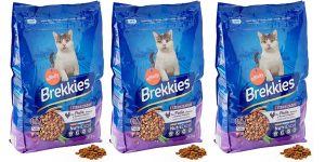 Pack x3 bolsas Brekkies Pienso para gatos esterilizados con pollo y verduras de 3 kg barato en Amazon