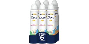 Pack x6 Desodorante en spray Dove Invisible Dry de 200 ml